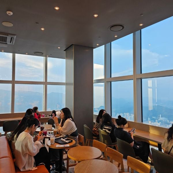 Worlds highest Starbucks in Busan Korea