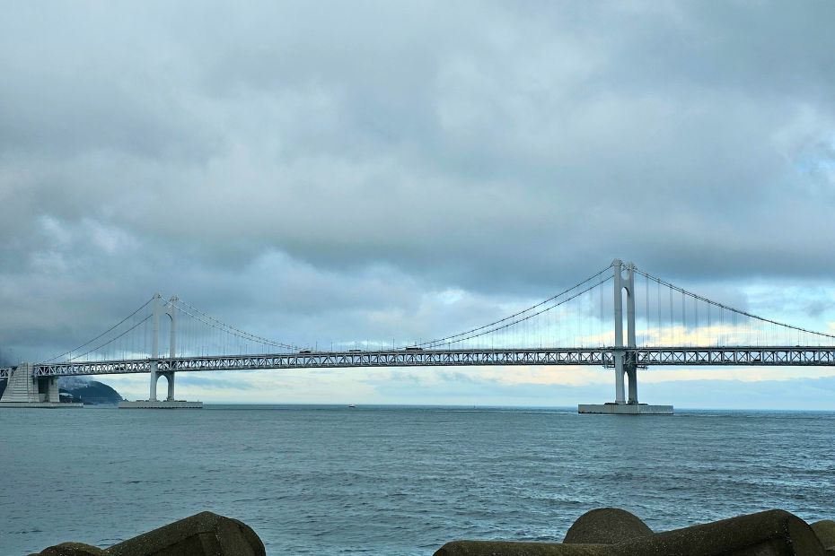 Rainy Day In Busan: 40 Fun Indoor Activities In Busan 2025 4 Rainy Day in Busan Gwangalli Bridge With Clouds