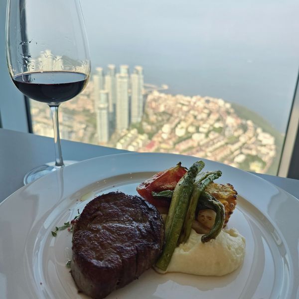 How To Visit Busan X The Sky And Sky 99 In Haeundae 2025 11 Wine and Steak at Sky 99 Restaurant Busan