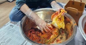 Korean kimchi making day Kimjang pin