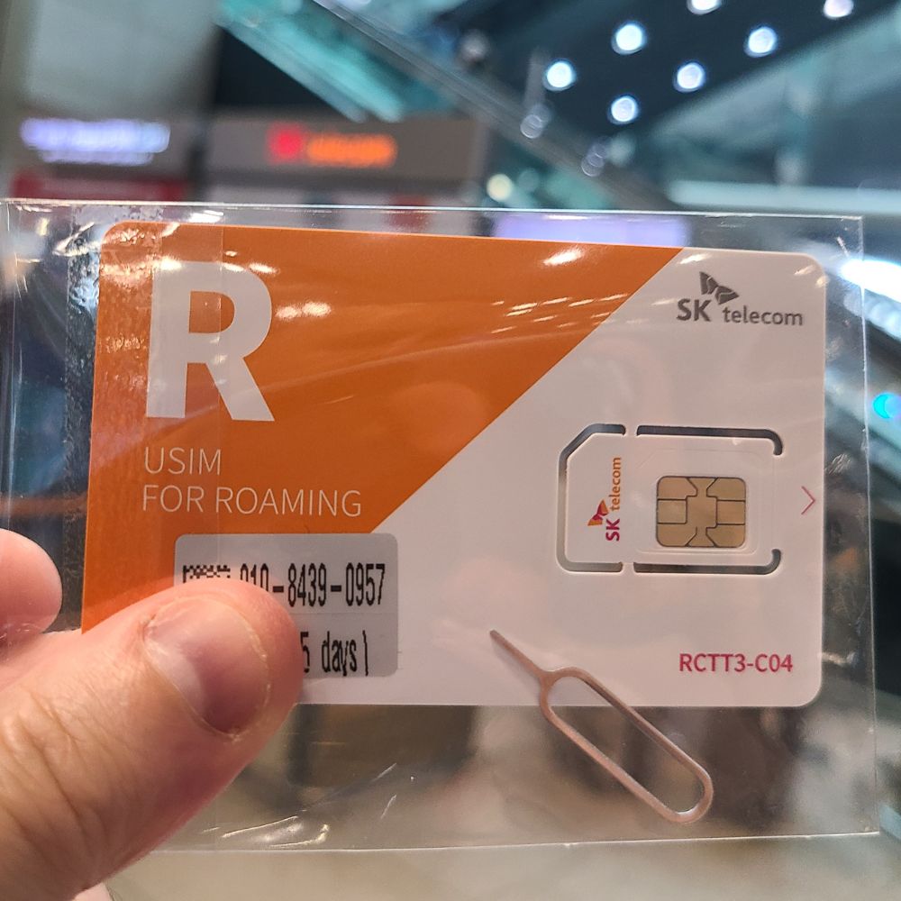 SK SIM Card With SIM Pin
