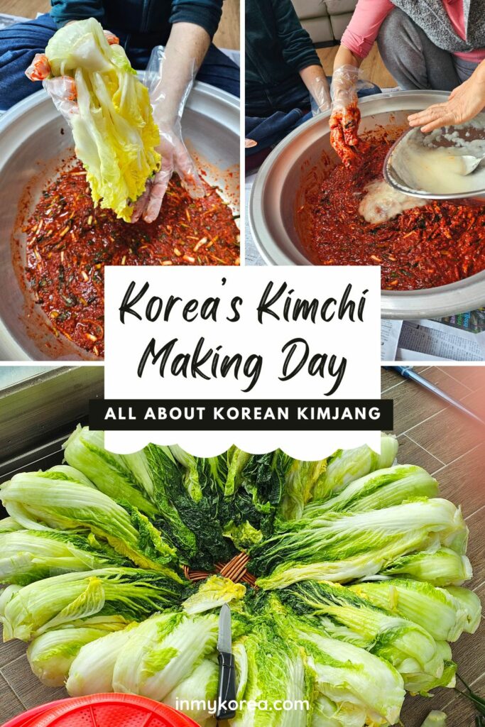 Korean kimchi making day Kimjang pin