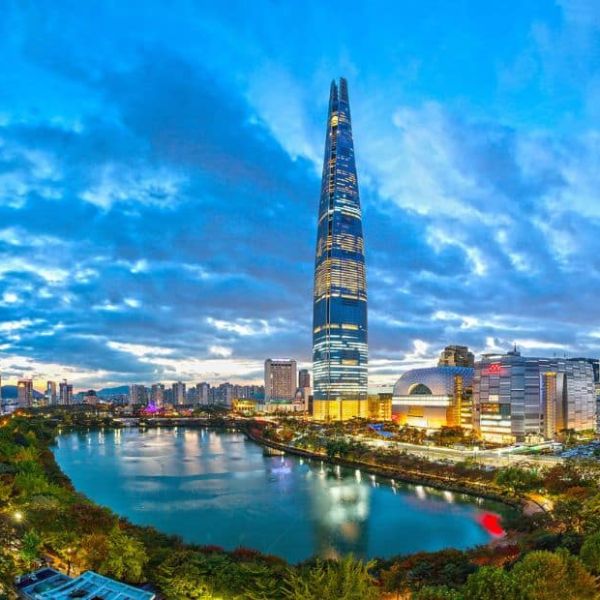 Lotte World Tower in Jamsil District