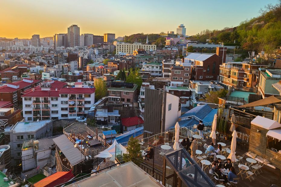 Residential district in central Seoul
