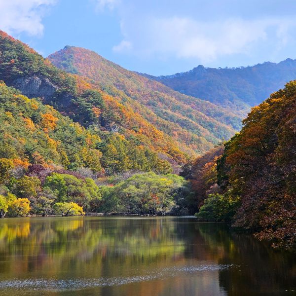 Autumn views at a national park in Korea