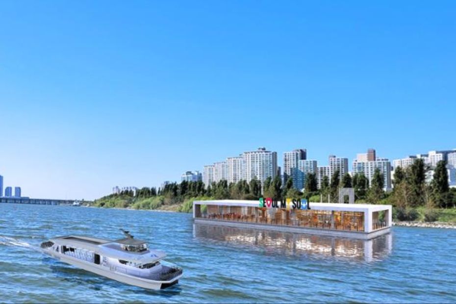 Conceptual image of the Seoul river boat service