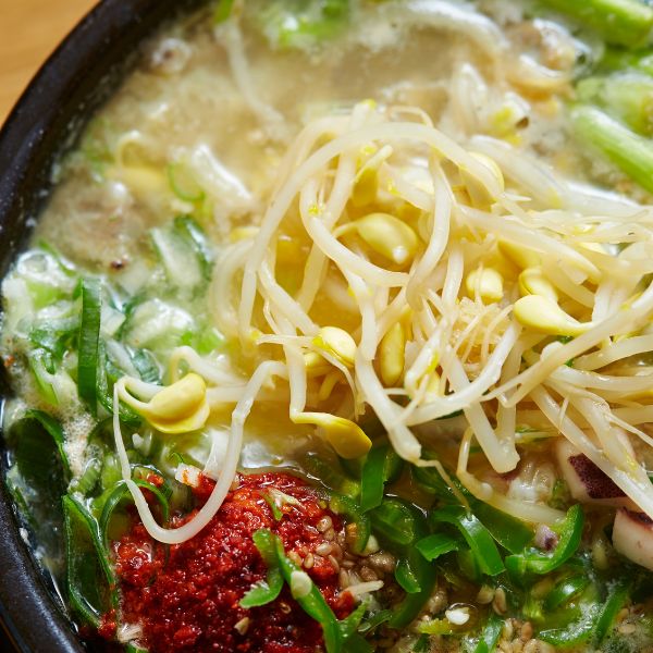 Bean Sprout Rice Soup in Korea