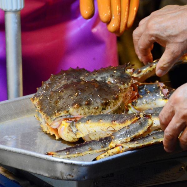 Fresh crab at Noryangjin Fish Market in Seoul