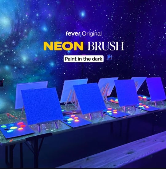 Neon Brush Painting Workshop in Korea